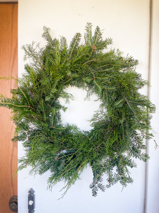 Classic Duo Evergreen Wreath